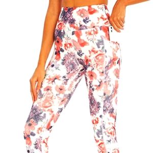 Marika Women's High Rise Pocket Ankle Legging color Blurred Floral XL